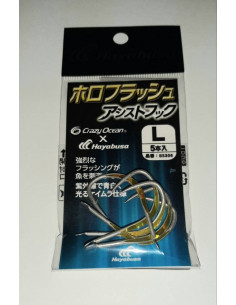 Anzóis Hayabusa Holográficos Flash Assist Hook L